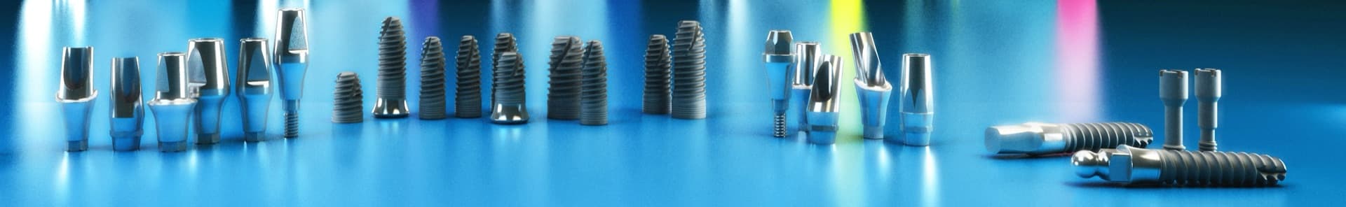 GENAMER'de üretilen implant ve protetik bileşenlerden bir seçki